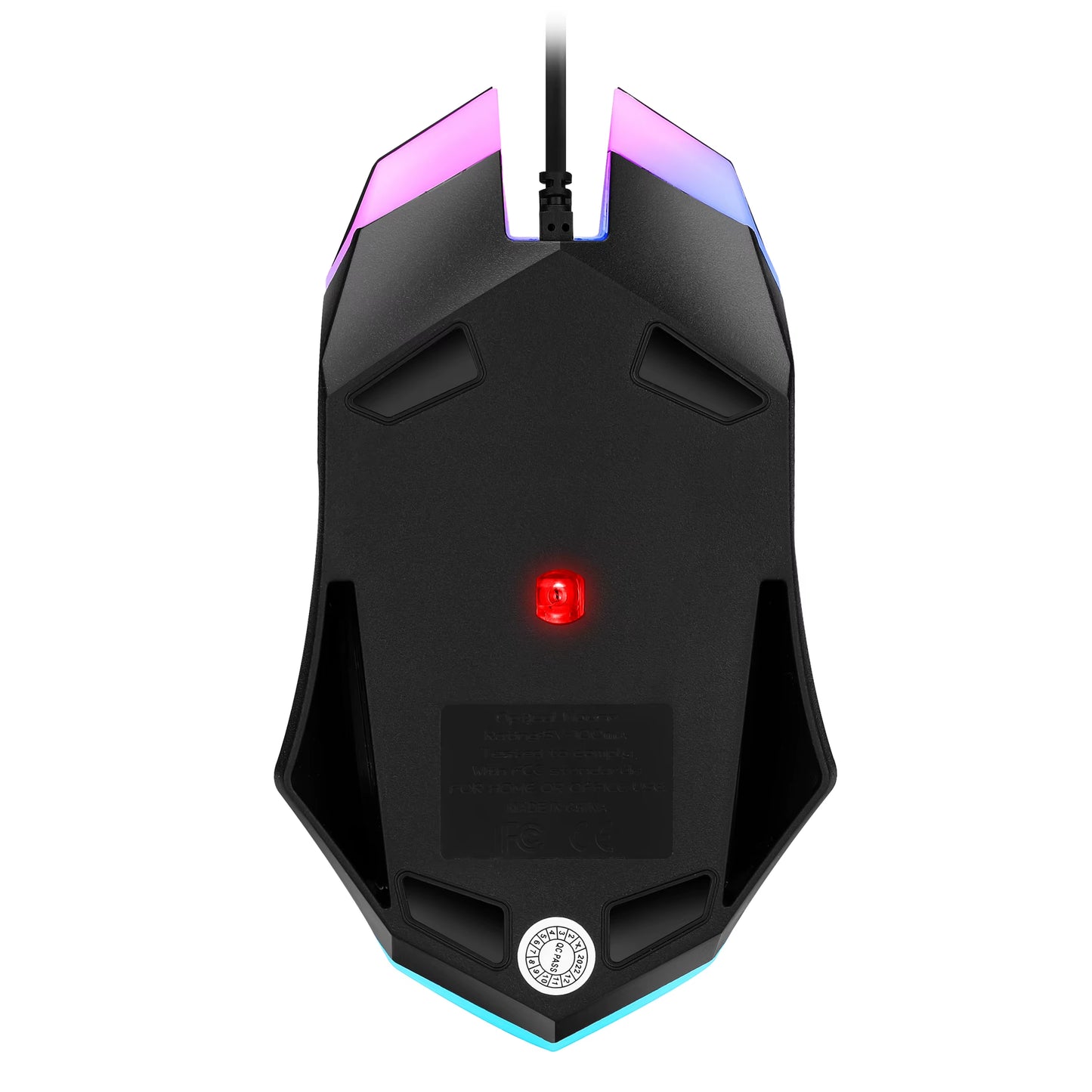 SKYLION F1 Wired 3 Keys Mouse Colorful Lighting Gaming and Office for Microsoft Windows and Apple IOS System