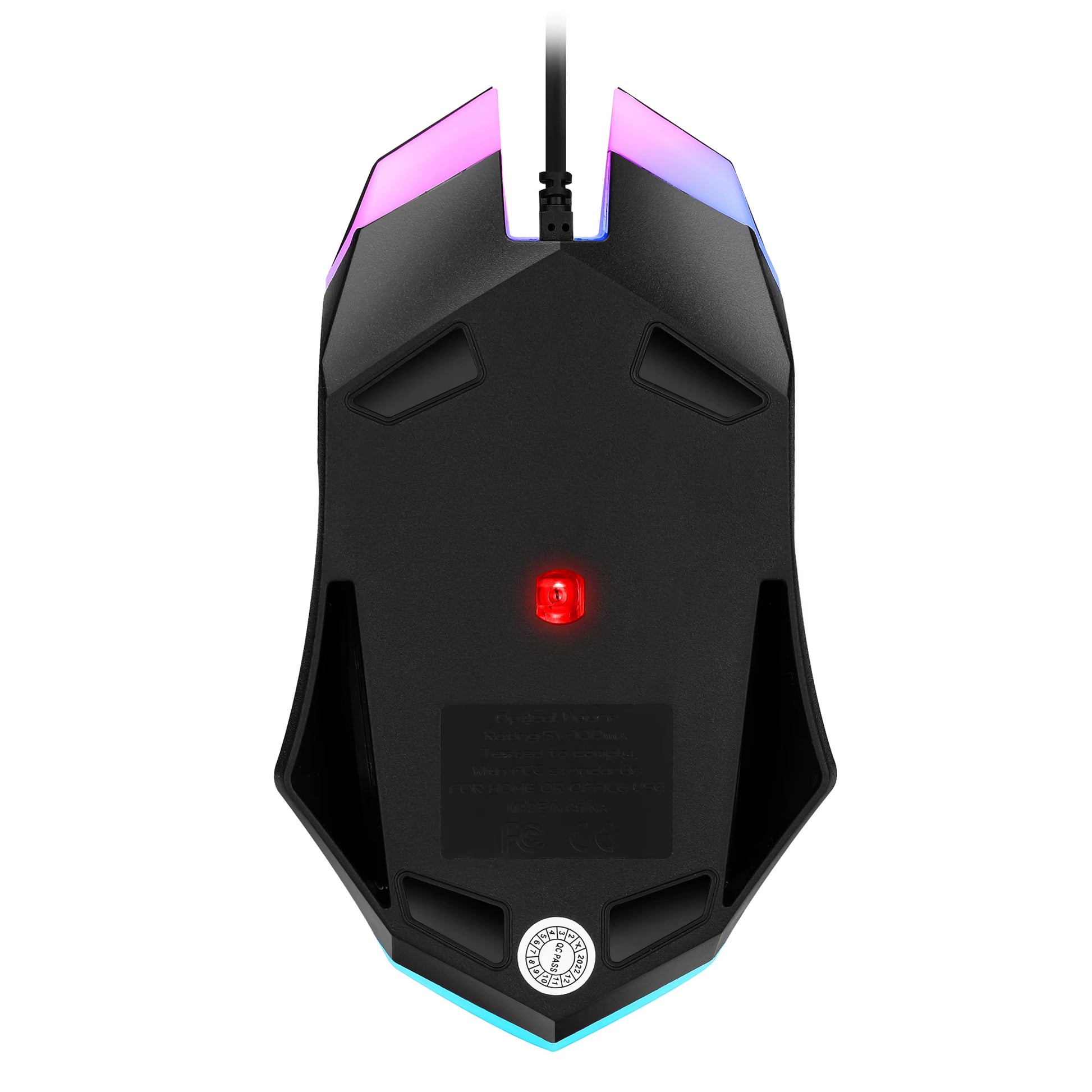 SKYLION F1 Wired 3 Keys Mouse Colorful Lighting Gaming and Office for Microsoft Windows and Apple IOS System